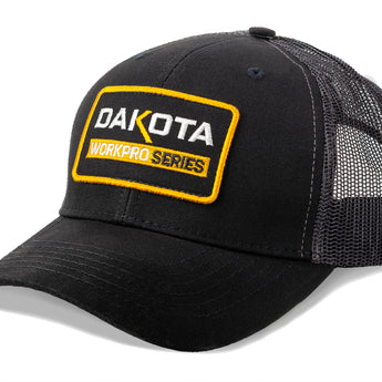 Dakota WorkPro Series Trucker Hat (Black/Grey)